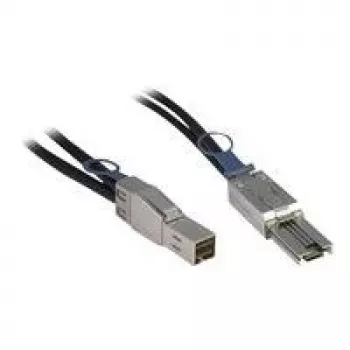 Inter-Tech - Išorinis SAS kabelis - SAS 12Gbit/s - 36 kontaktų 4x ekranuotas Mini MultiLane (M) į 4x ekranuotas Mini MultiLane SAS (SFF-8088), 26 kontaktų (M) - 1,0 m - juodas (88885007)