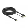 Vaizdo kabelio adapteris DeLOCK 85968 10 m HDMI Type A DisplayPort USB Type-A juoda