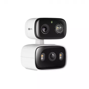 IP apsaugos kamera TP‑LINK Tapo C246D — 3MP (2304×1296), 2,8 mm, 107,8° matymo laukas, PTZ dviejų objektyvų, IP65, Wi‑Fi/Gigabit, microSD iki 512 GB