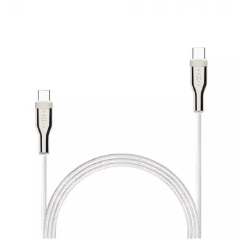 USB pintas kabelis FIXED FIXDB-CC12-WH 100W, baltas, patvari pinta apvalkalas, duomenų perdavimas ir maitinimo tiekimas