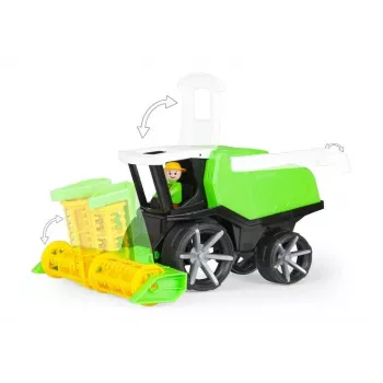 Žaislinis kombainas Lena Truxx2 modelis 04516 – dėžutėje supakuota mechaninė žaidimų transporto priemonė