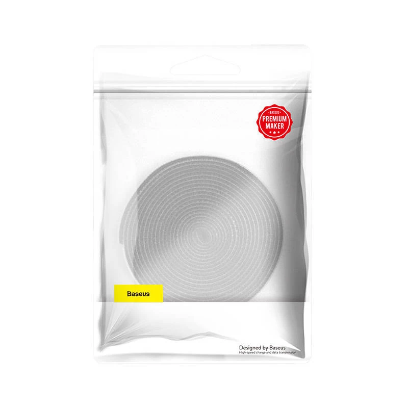 Laido priedas Baseus ACMGT-F0G — Velcro juosta, 3 m ilgio, pilka