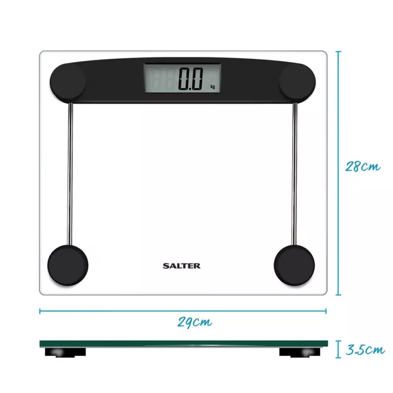 Vonios svarstyklės Salter 9208 BK3R Compact Glass Electronic