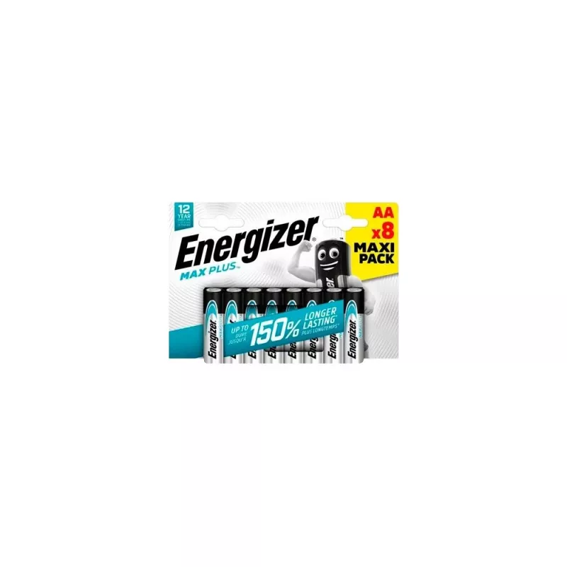 Energizer AA šarminė baterija 1,5 V — 8 vnt. pakuotė (Mignon)