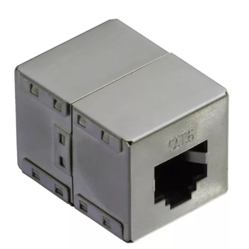 RJ-45 modulinė jungtis VALUE Cat.6 ekranuota sidabrinė