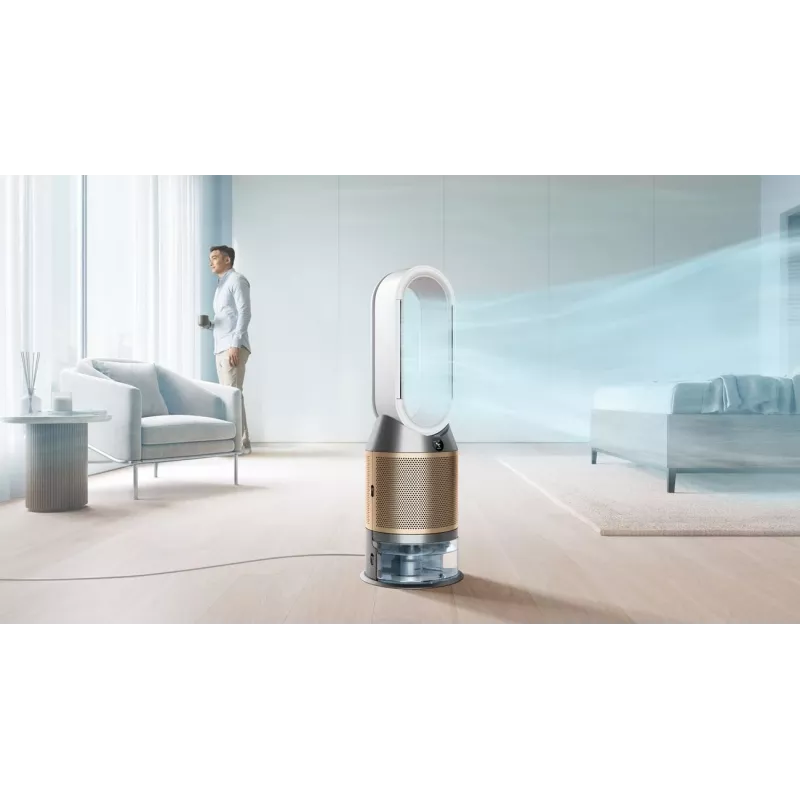 Oro valytuvas Dyson Purifier Humidify + Cool De-Nox 62,4 dB 45 W Auksinis Baltas