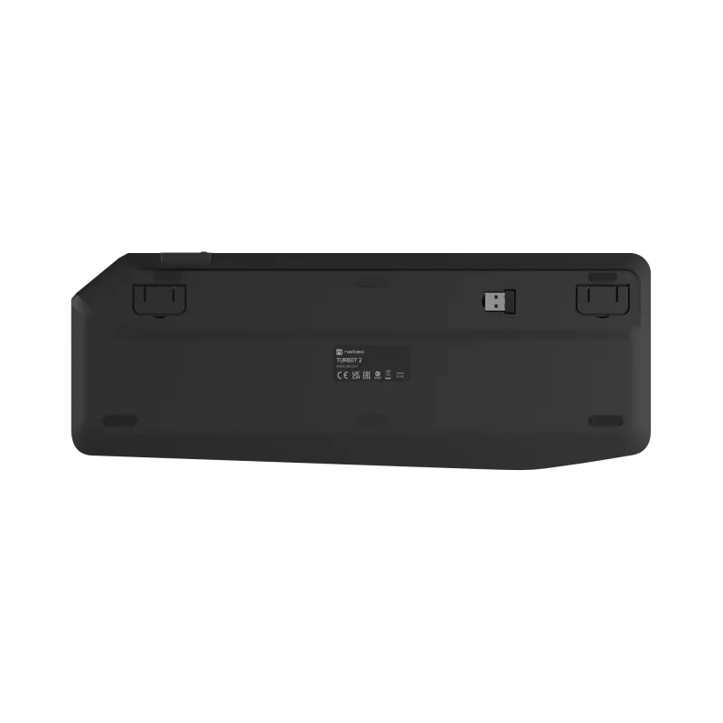 Natec Turbot 2 | Klaviatūra | Belaidė | US | Bluetooth | Juoda/Pilka