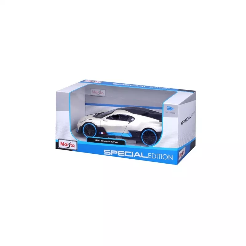 Kompozitinis modelis Bugatti Divo 1/24 baltas