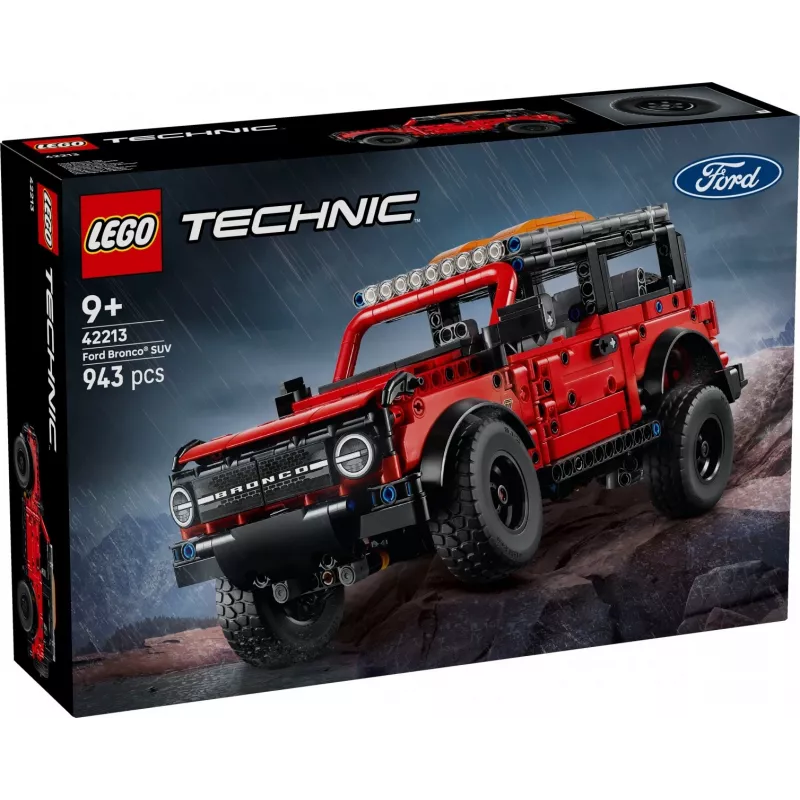 LEGO Technic konstruktorius Ford Bronco Off-Roader 4x4 modelis 42213 — 943 dalys, amžius 9+
