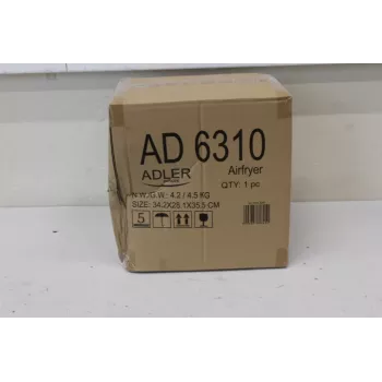 SALE OUT. Adler | Airfryer | AD 6310 | Galia 2200 W | Talpa 3 L | Didelio tūrio karšto oro cirkuliacijos technologija | Juoda | PAŽEISTA PAKUOTĖ, ĮBRĖŽIMAI VIRŠUJE