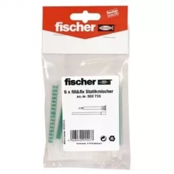Fischer 502735 Fill & Fix pakaitiniai statiniai maišytuvai, 6 vnt.