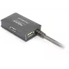DeLock USB2.0 ilginimo kabelis 10m aktyvus su 4 prievadų šakotuvu - Šakotuvas - 4 x USB2.0 (82748)