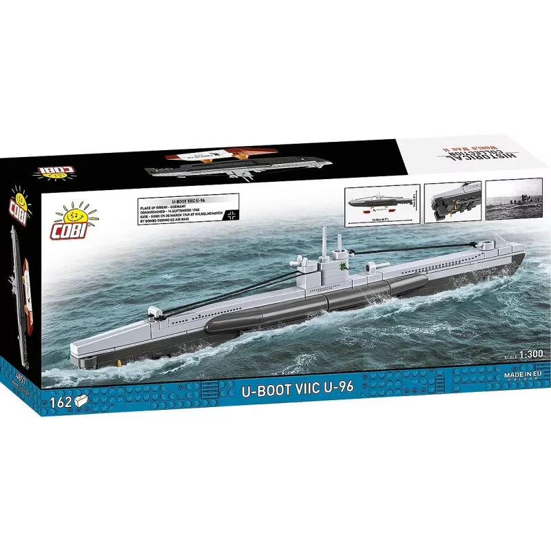 Cobi Type VIIC povandeninio laivo mastelio modelis 1:300, rinkinys 4857