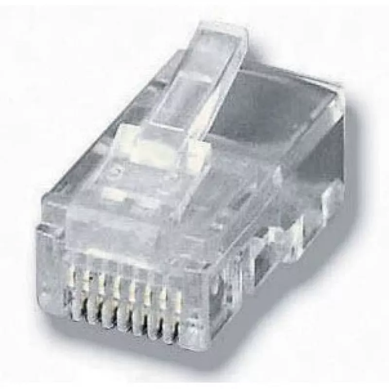 Equip modulinis kištukas plokščiam kabeliui, RJ-45 (8P8C), permatomas, 0,65 g, 11,7 mm, 21,3 mm, 7,2 mm