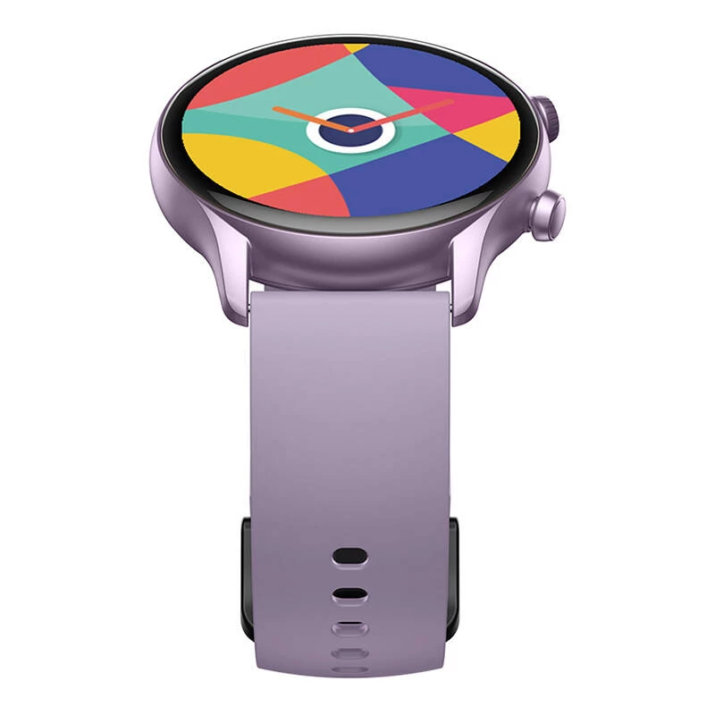 Išmanusis laikrodis Zeblaze Btalk 3 Plus — 1.39 colio (3.53 cm) IPS 360×360 px, jutiklinis ekranas, silikoninis dirželis, violetinė