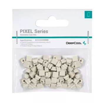 Guminiai padukai DeepCool PIXEL — universalūs korpuso antivibraciniai padukai, po 9,8 g, pakuotėje 100 vnt., pilki