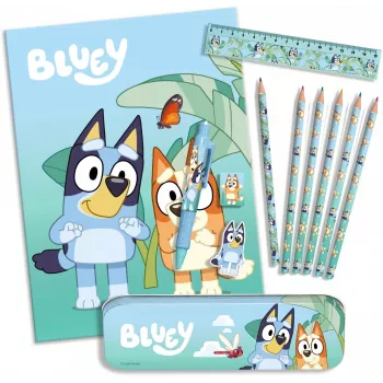 Kanceliarinių prekių rinkinys 12 vnt. Bluey