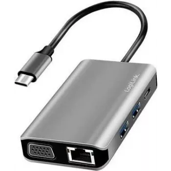 LogiLink dokavimo stotelė LogiLink USB 3.2 Gen 1 USB-C 7 prievadų UA0410
