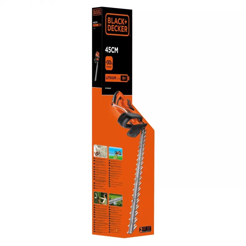 Juoda & Decker GTC1845L20 Baterijinė gyvatvorių žirklė dviašmenė 2600g (B667995)