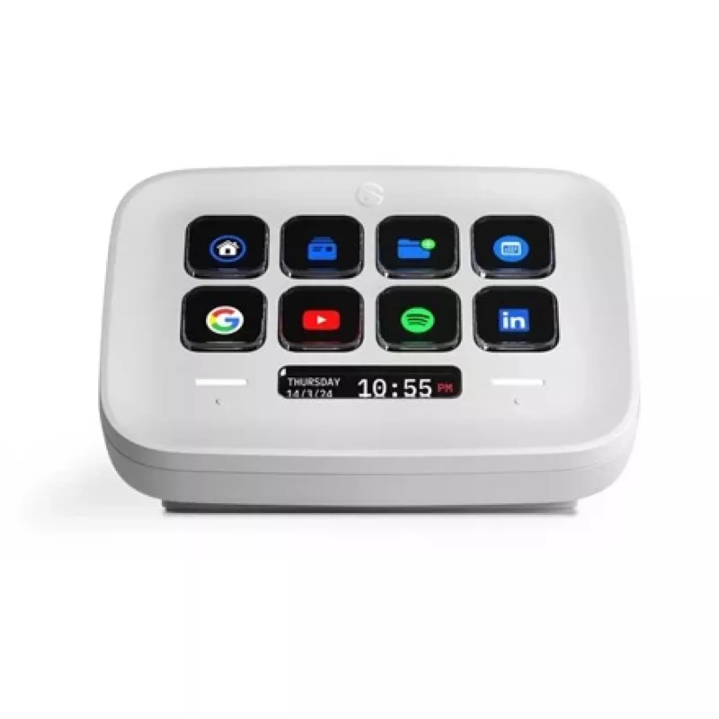 „Stream Deck Neo“ Elgato 10 mygtukų programuojamas valdiklis baltas