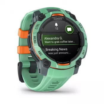 Garmin Instinct 3 AMOLED 3,05 cm (1,2) 45 mm Skaitmeninis 390 x 390 pikselių Jutiklinis ekranas Žalias GPS (palydovinis)