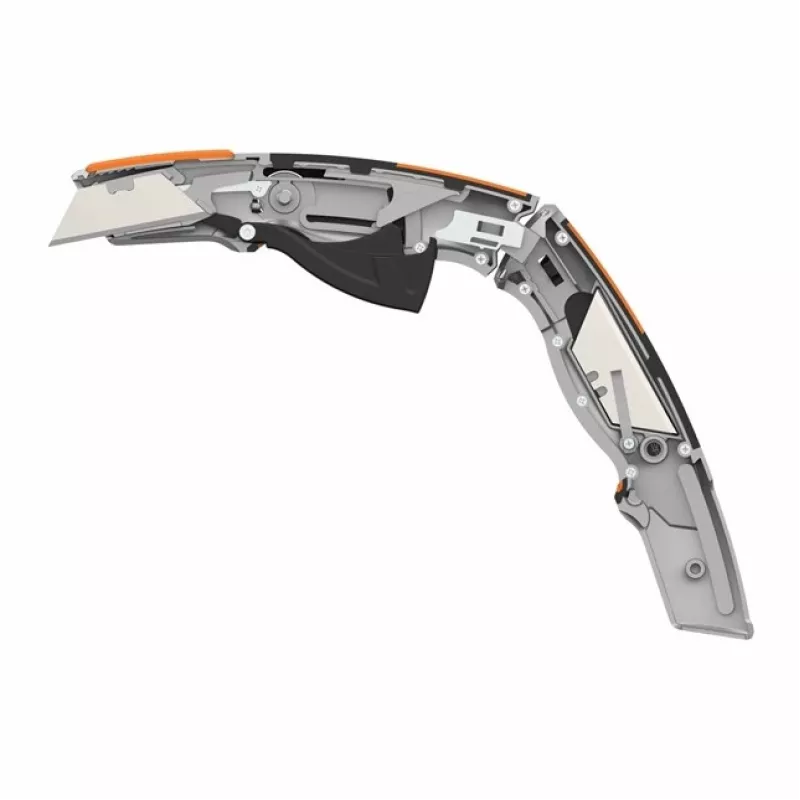 Fiskars 1062938 universalinis peilis juodas, oranžinis peilis su ašmenimis