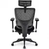 Biuro kėdė Sharkoon OfficePal C40 — juoda, ergonomiškas dizainas, reguliuojamas aukštis