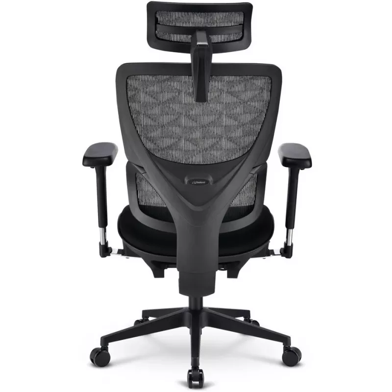 Biuro kėdė Sharkoon OfficePal C40 — juoda, ergonomiškas dizainas, reguliuojamas aukštis