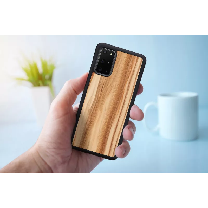 Telefono dėklas man and wood Galaxy S20+ cappuccino Juoda – apsauginis išmaniojo telefono dangtelis