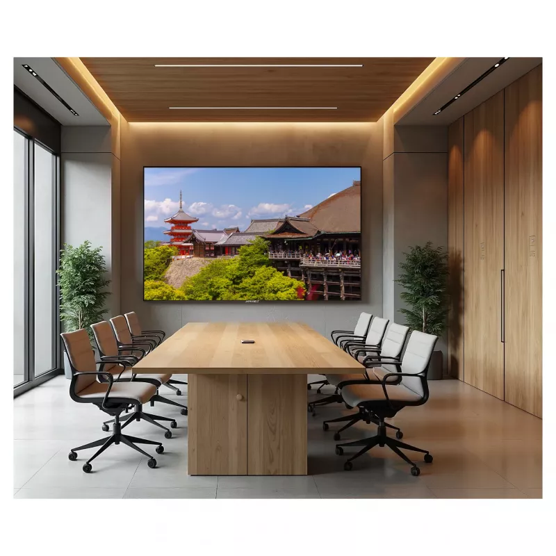 164,0cm/65 inch (3840x2160) JAPANNEXT JN-IPS650UHD60F 16:9 IPS 60Hz HDMI USB WLAN Garsiakalbis Juoda