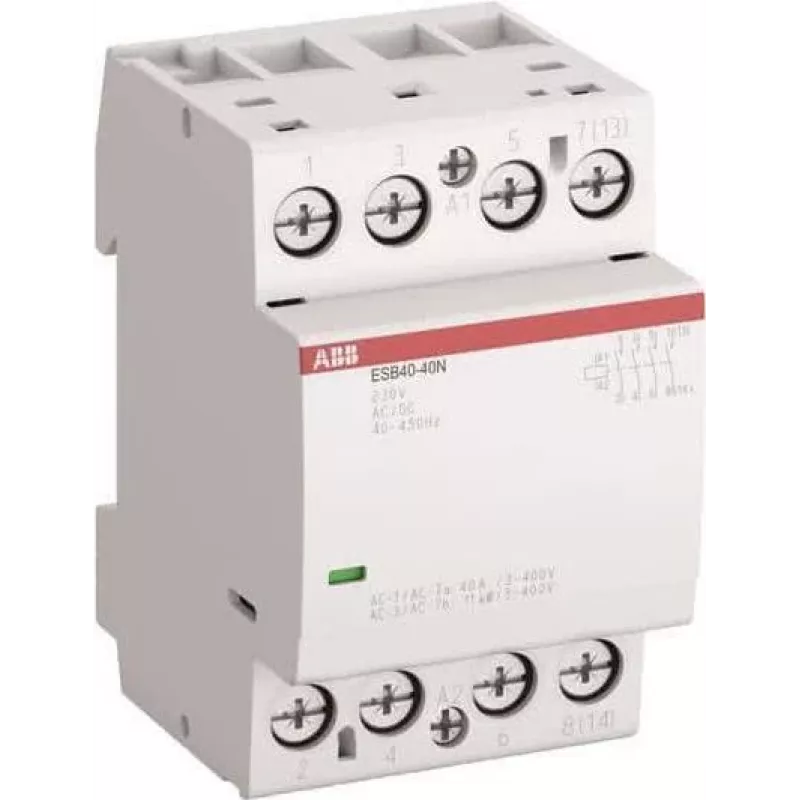 ABB ESB40-40N-06 instaliacinis kontaktorius 4 NO/0 NC, 230 V AC/DC (1SAE341111R0640)
