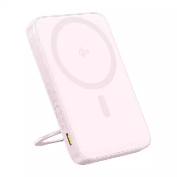 Išorinė baterija Baseus PicoGo Qi2 5000mAh 20W Rožinė