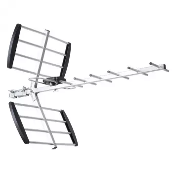 Kryptinė antena LIBOX LB1600 16 elementų pasyvi DVB-T, UHF 470–790 MHz, VHF 174–230 MHz, 18 dB stiprinimas, LTE filtras