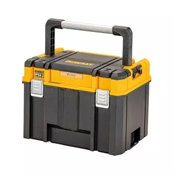 Įrankių dėžė DeWalt DWST83343-1 — aliuminis/plastikas, atspari vandeniui, atverčiamas dangtis, užrakinama, 1 skyrius, 440×333×323 mm
