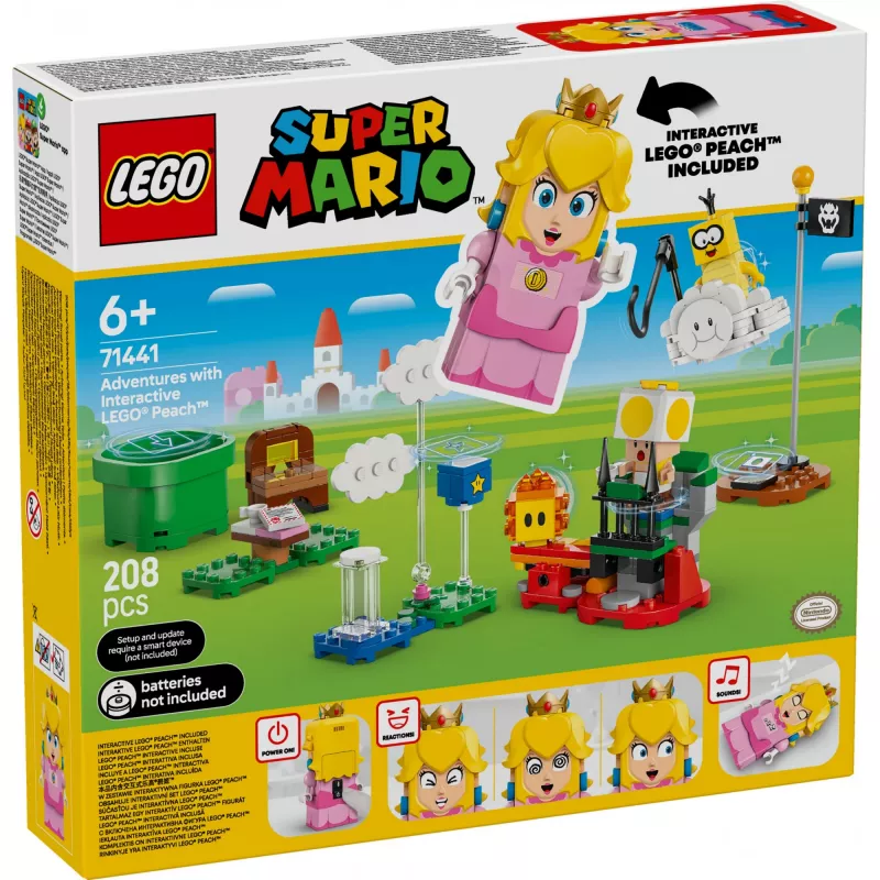 Konstrukcinis žaislas LEGO 71441 Super Mario Interaktyvi LEGO Peach figūrėlės rinkinys, suderinamas su LEGO sistema