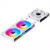 120 mm korpuso ventiliatorius Jonsbo ZK-120W Reverse ARGB White, 120 mm PWM, aptrauktas kabelis