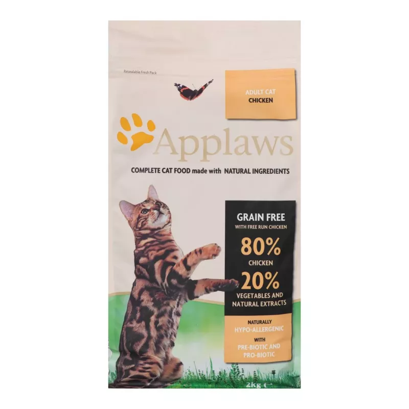 APPLAWS Vištiena - sausas kačių maistas - 2 kg