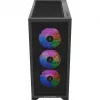 PC korpusas Silentware Core 100 A-RGB Juoda — modelis CORE100Juoda, A-RGB apšvietimas, vidutinio bokšto formos faktorius