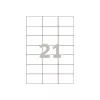 Avery - Etiketės - Baltos - 42,3 x 70 mm 2100 etikečių (100 lapų x 21) (3652)