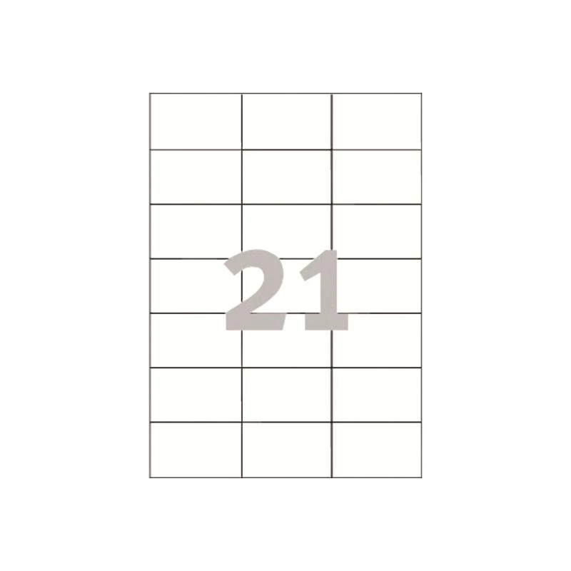 Avery - Etiketės - Baltos - 42,3 x 70 mm 2100 etikečių (100 lapų x 21) (3652)