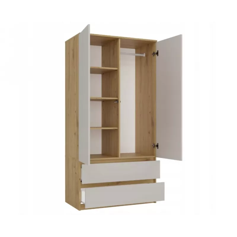 MALWA SS-90 wardrobe artisan ąžuolas/kašmyro
