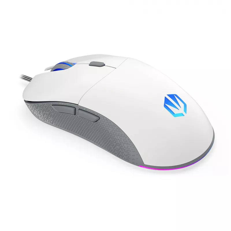 ENDORFY GEM Plus Onyx Balta pelė, žaidimams, dešiniarankiams, USB Type-C, optinė, 19000 DPI