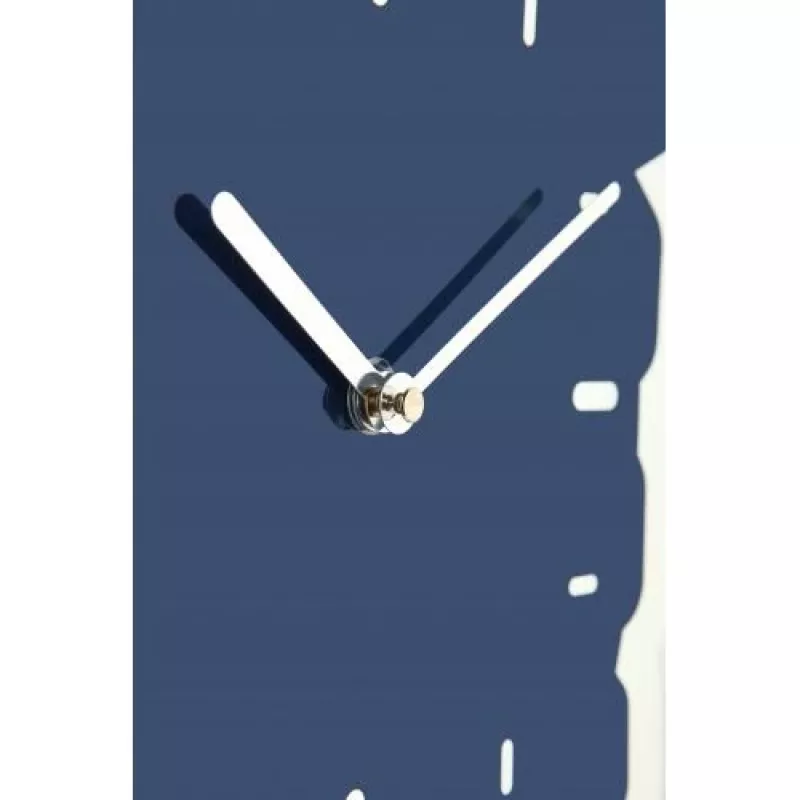 NeXtime klok 3072bl Thumbs up, 40.5x41.5 cm, sieninis, mėlynos/sidabrinės spalvos