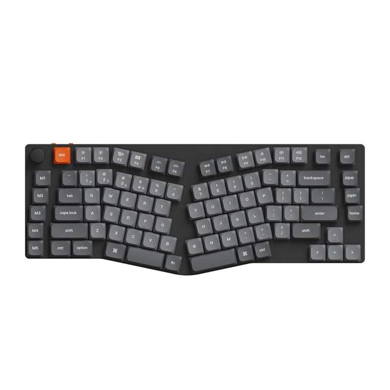 Mechaninė belaidė klaviatūra Keychron K15M-A1 — juoda su RGB foniniu apšvietimu, mechaniniais jungikliais, belaidžiu ryšiu