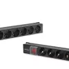 „Qoltec“ aliuminis PDU stovui | 16 A | 16 x „Schuko“ | vertikalus | 1,8 m