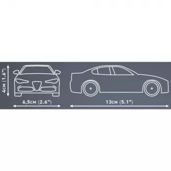 Statymo rinkinys COBI Giulia Quadrifoglio 90 dalių, skirtas 6 metų ir vyresniems