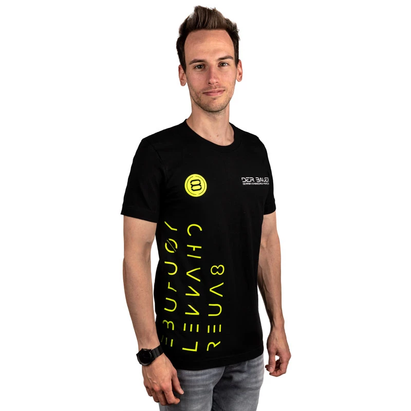 T-shirt der8auer YT-Design dydis S - medvilniniai laisvalaikio marškinėliai, der8auer prekės ženklas