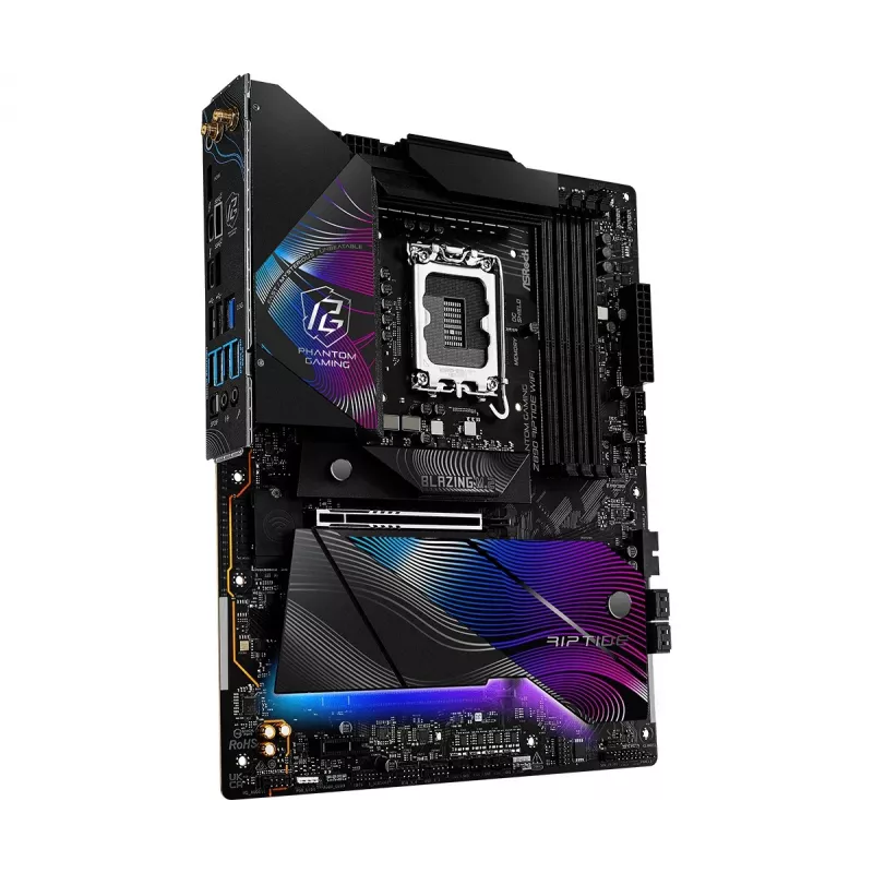 Pagrindinė plokštė ASRock Z890 Riptide WiFi — Intel Z890, LGA1851, ATX, DDR5, 4 DIMM, Wi‑Fi 7, 2.5Gb LAN, Thunderbolt 4