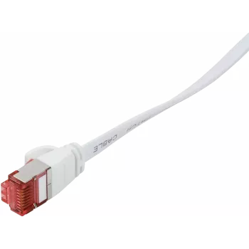 Logilink SlimLine - Patch-Cable - RJ-45 (S) į RJ-45 (S) - 3 m - U/FTP, PiMF - CAT 6 - Formuotas, be užkabliukų, plokščias - Baltas (CF2061S)
