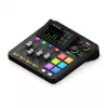 Studijos valdiklis RØDE Caster Duo Juoda — 2 kombinuoti XLR/TRS, 2 TRS linijiniai išėjimai, 48 kHz, 24 bitų, jutiklinis ekranas, Wi‑Fi, Bluetooth